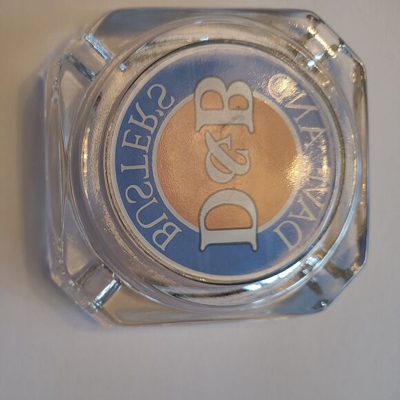 Dave and Busters D&B Logo Ashtray 3.75"x3.75" Clear Glass Square Vintage - Picture 5 of 7